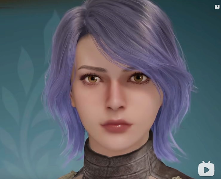 Purple short hair