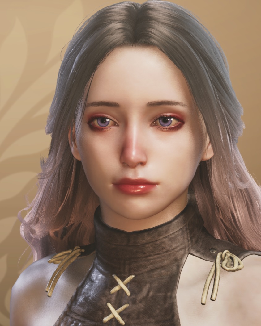 中分長髮美女